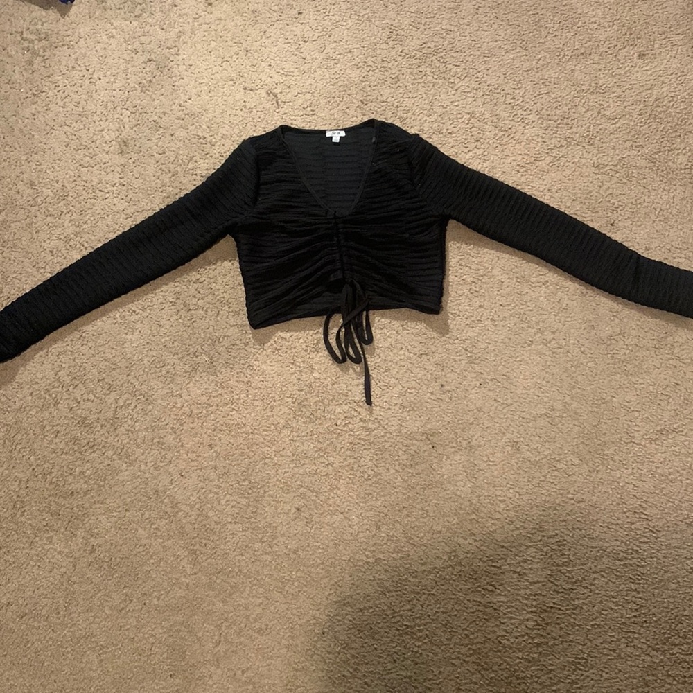 Cute, Black, long sleeve shirt